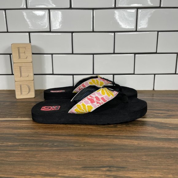 Teva Youth Mush 6282 Multicolor Comfort Slip On Flip Flop Thong Sandals Size 13 - Picture 3 of 8